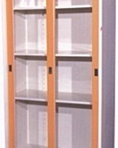 ตู้เอกสารบานเลื่อนกระจกสูง KEL-047